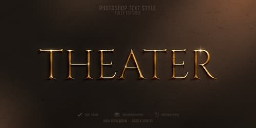 Hiệu ứng chữ 3D PSD cho Photoshop