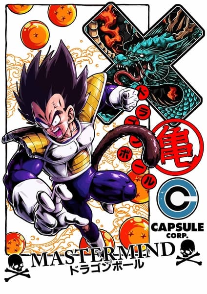 File thiết kế áo thun Anime 7 Viên Ngọc Rồng 05