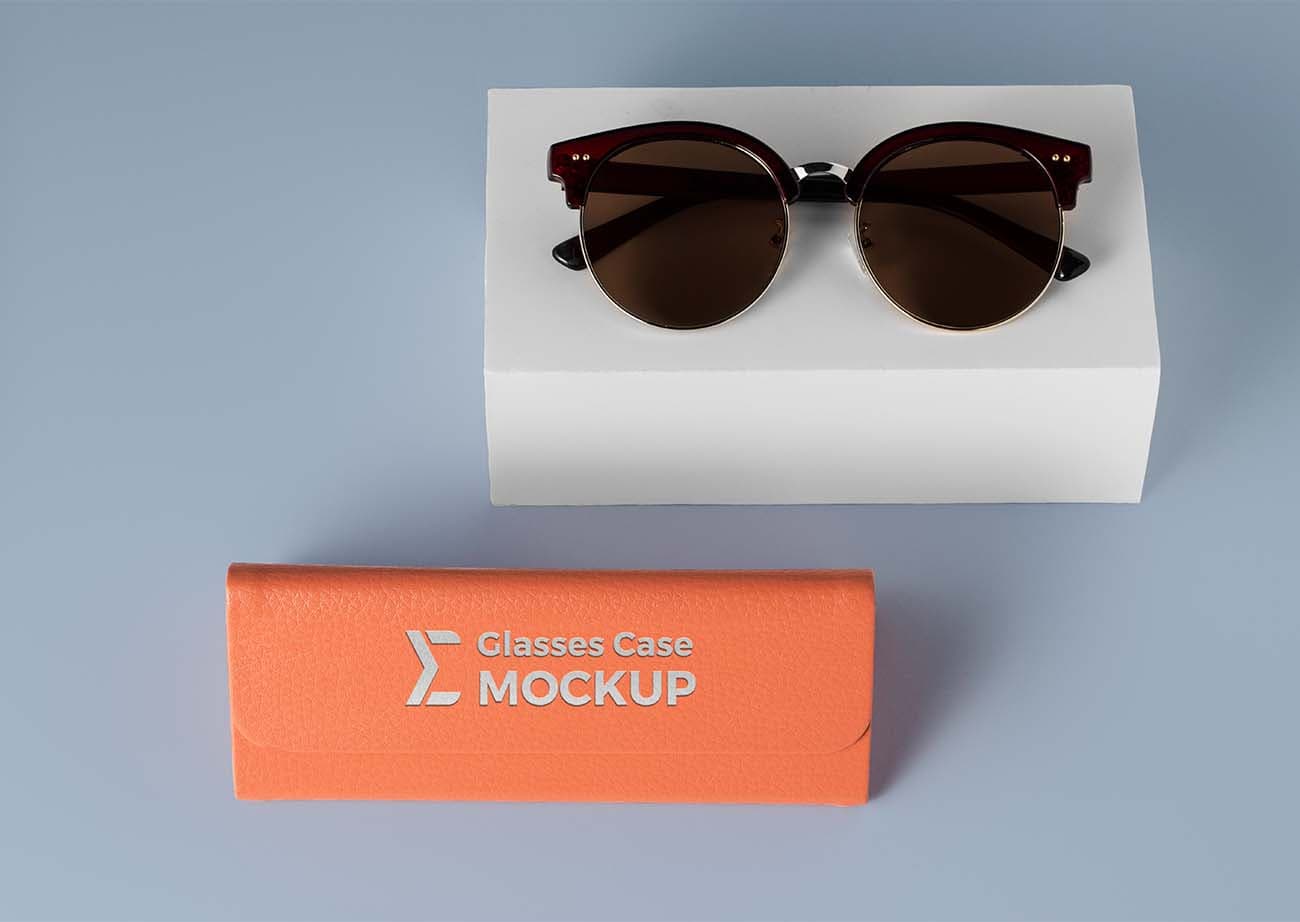Mockup kính thời trang mẫu K93 file PSD