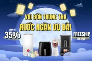 Banner ưu đãi đồ điện tử gia dụng dịp tết trung thu file PSD - mẫu số 305
