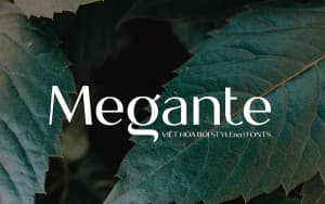 Font chữ hiện đại cho thiết kế tạp chí, thời trang sang trọng SVN-Megante
