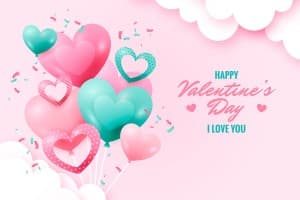 Banner hình ảnh trái tim nền hồng ngày lễ tình nhân file vector mẫu số 810