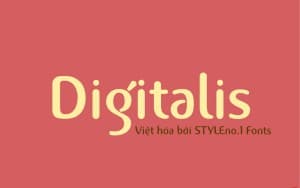 Font chữ vui vẻ, dễ thương, hoạt hình cho lĩnh vực trẻ em, đồ ăn, fodd, cute  SVN-Digitalis Việt Hóa