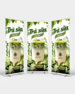 Poster quảng cáo trà sữa file PSD mẫu N37