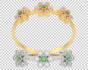 Khung kim loại 3D hình chiếc nhẫn file PSD - mẫu số 207