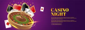 Banner trò chơi casino file PSD mẫu T30