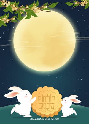 Background ánh trăng dịp trung thu file PSD mẫu TT51