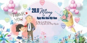 Phông nền tri ân thầy cô chào mừng Ngày Nhà Giáo Việt Nam 20.11 File Corel 6