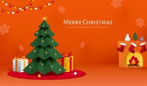 Background dịp giáng sinh hình ảnh cây thông file vector mẫu số 581