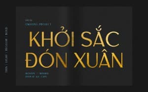 Font chữ phong cách luxury sans serif TH Grotley Việt Hoá