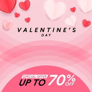 Banner sale ngày lễ tình nhân file vector mẫu BV198