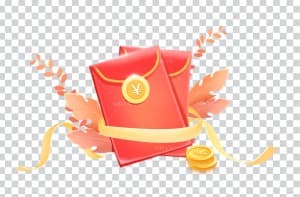 Hình ảnh lì xì may mắn file PNG mẫu VC112