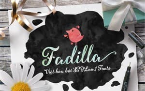 Font chữ viết tay, chữ ký mềm mại cho thiệp cưới, đám cưới SVN-Fadilla