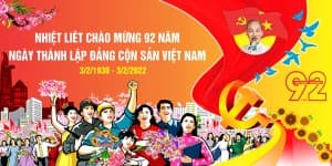 Backdrop toàn dân chào mừng ngày thành lập Đảng Cộng sản Việt Nam file CDR mẫu CR25