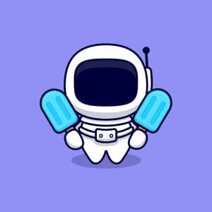 Hình ảnh phi hành gia cầm que kem file vector mẫu HG29