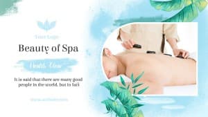 Banner quảng cáo massage đá nóng file PSD mẫu KF71
