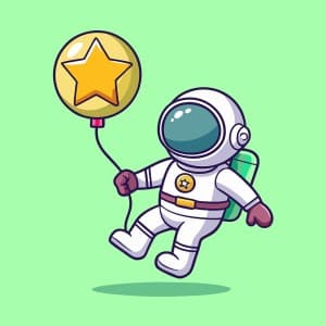 Hình ảnh phi hành gia file vector mẫu HG88