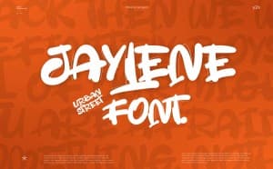 Font chữ phong cách graffiti Việt hóa | TH Jaylene