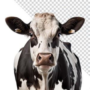 Hình ảnh chú bò sữa file PNG mẫu PM722