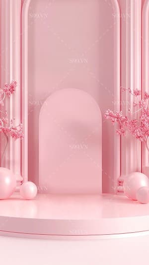 Background tình yêu màu hồng file PNG mẫu PM841