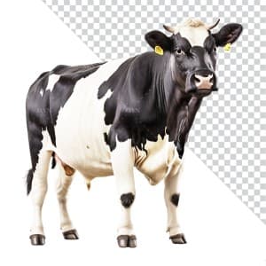 Hình ảnh chú bò đang đứng file PNG mẫu PM737
