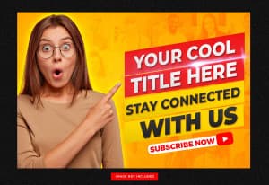 Ảnh thumbnail kênh youtube file PSD - mẫu số 765