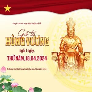 Banner giỗ tổ hùng vương file PSD mẫu HV15