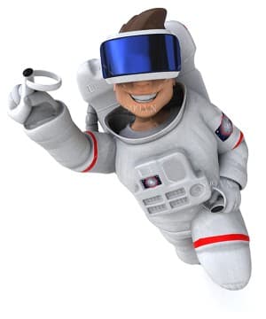 Hình ảnh phi hành gia 3D file JPG mẫu HG104