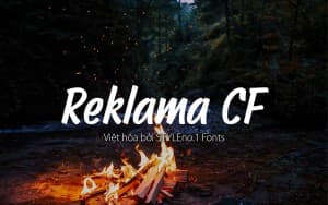 Font chữ hoạt hình dễ thương, vui vẻ SVN-Reklama CF