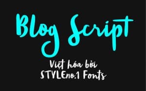 Font chữ viết tay, chữ ký mềm mại cho thiệp cưới, đám cưới SVN-Blog Script