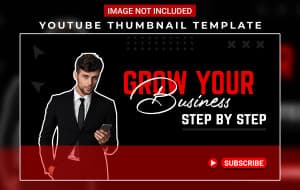 Ảnh thumb kênh youtube mẫu T52 file PSD