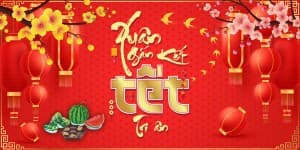 Banner tết nguyên đán file PSD mẫu KX75