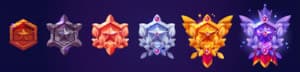 Khung huy hiệu game file EPS và AI mẫu HV769