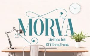 Font chữ hiện đại và mềm mại SVN-MORVA