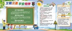 Báo tường chủ đề an toàn giao thông A73 file PSD