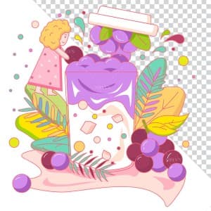 Hình ảnh trà hoa quả file PNG mẫu JP61