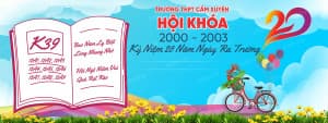 Backdrop kỉ niệm 20 năm ngày ra trường mẫu 24 file Corel