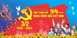 Backdrop chào mừng ngày thành lập Đảng Cộng sản Việt Nam file CDR mẫu CR29