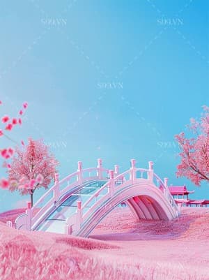 Background cây cầu tình yêu file PNG mẫu số 249