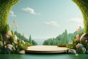 Background bục 3d thiên nhiên file JPG mẫu B28