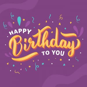 Bộ chữ typo happy birthday mềm mại file EPS và AI mẫu K13