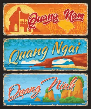 Poster quảng bá du lịch các tỉnh việt nam file EPS và AI mẫu D30