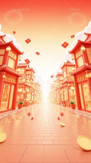 Background thành phố 3D file PNG mẫu JP110