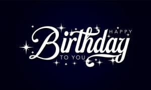 Bộ chữ typo happy birthday file EPS và AI mẫu K124