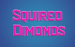 Font chữ hiện đại tạo trí, thời trang TH Squired Dimonds