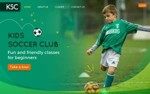 Banner cầu thủ bóng đá nhí file EPS và AI mẫu KF25