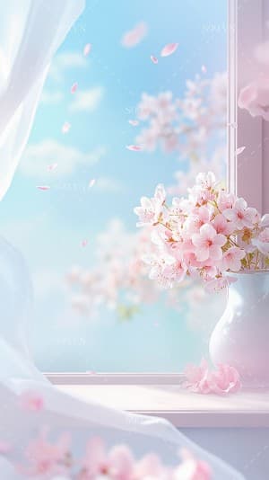 Background hoa tình yêu file PNG mẫu PM825
