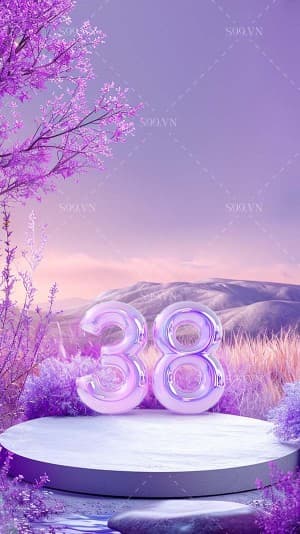 Background tình yêu màu tím lãng mạn file PNG mẫu PM820