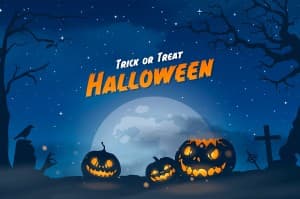 Banner lễ hội halloween kinh dị file EPS và AI mẫu MB138
