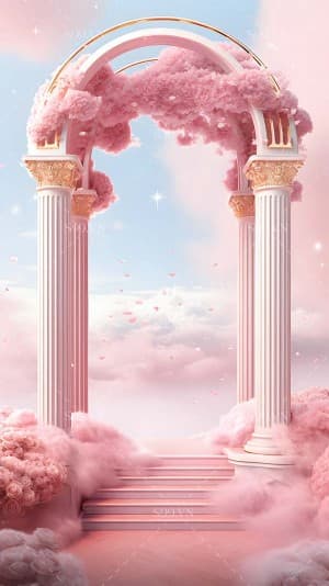 Background tình yêu màu hồng file PNG mẫu PM824